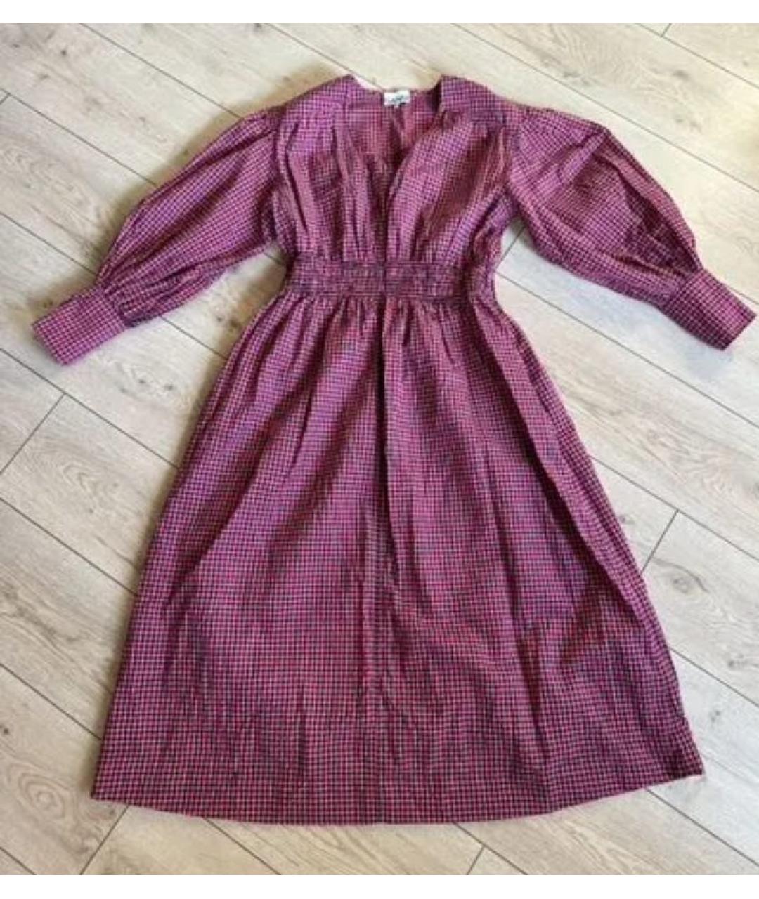 GANNI Фуксия повседневное платье, фото 2