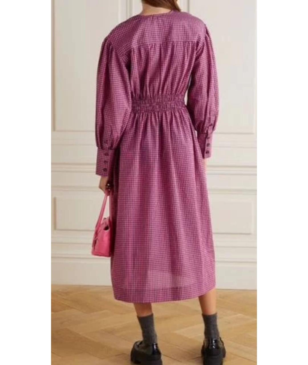 GANNI Фуксия повседневное платье, фото 7