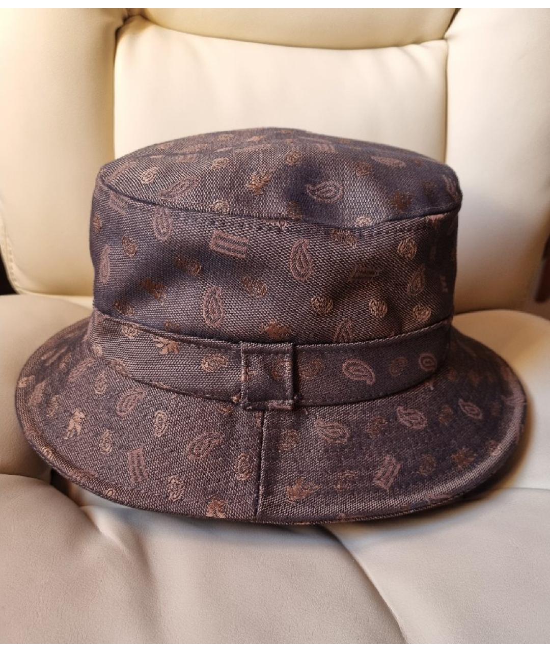 ETRO Коричневая хлопковая панама, фото 7