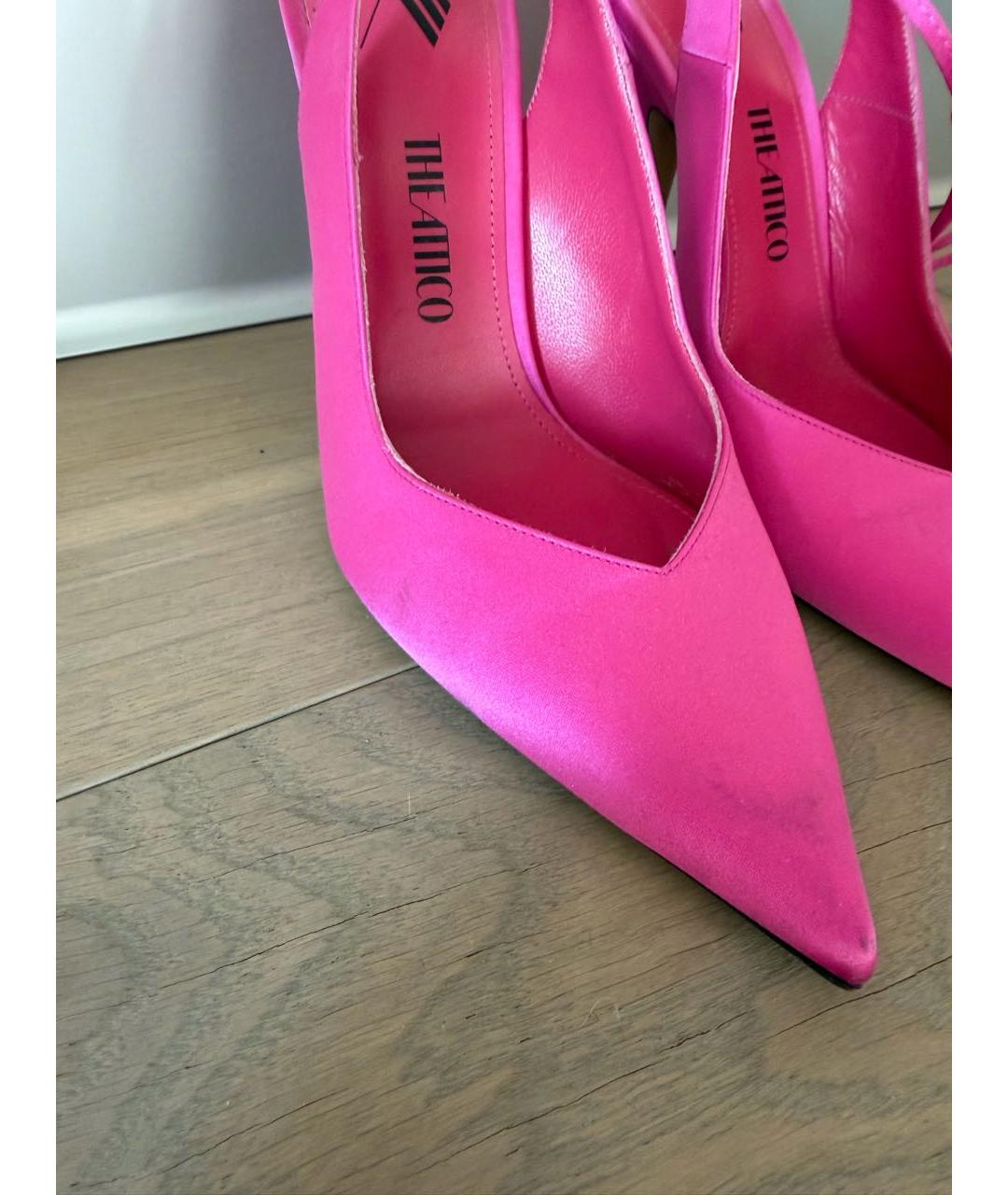THE ATTICO Фуксия текстильные туфли, фото 5