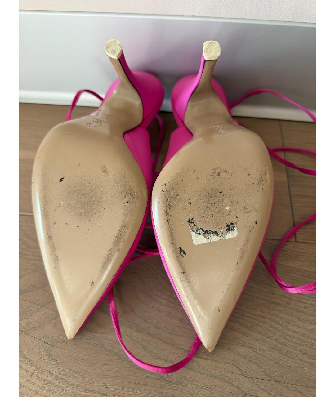 THE ATTICO Фуксия текстильные туфли, фото 4