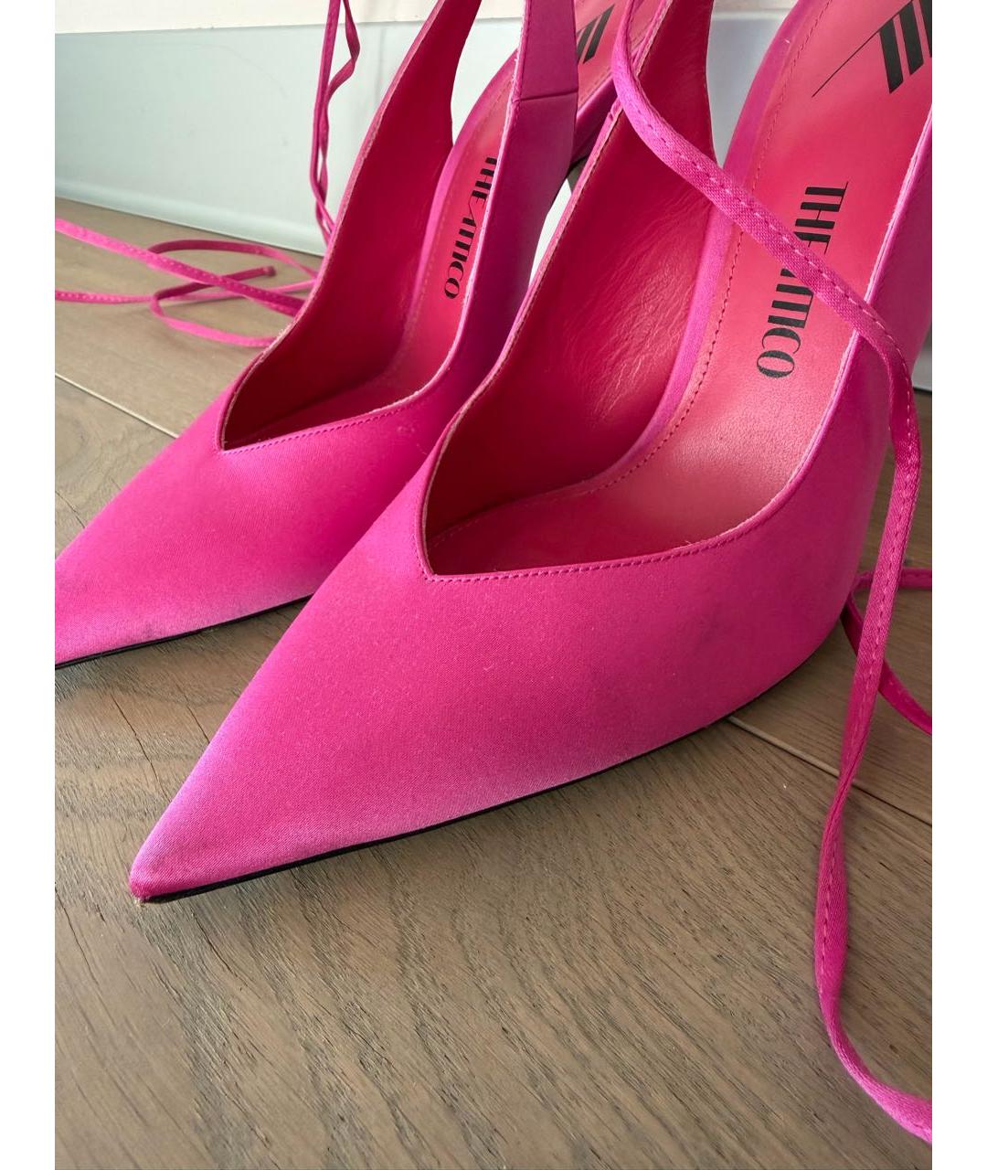 THE ATTICO Фуксия текстильные туфли, фото 6