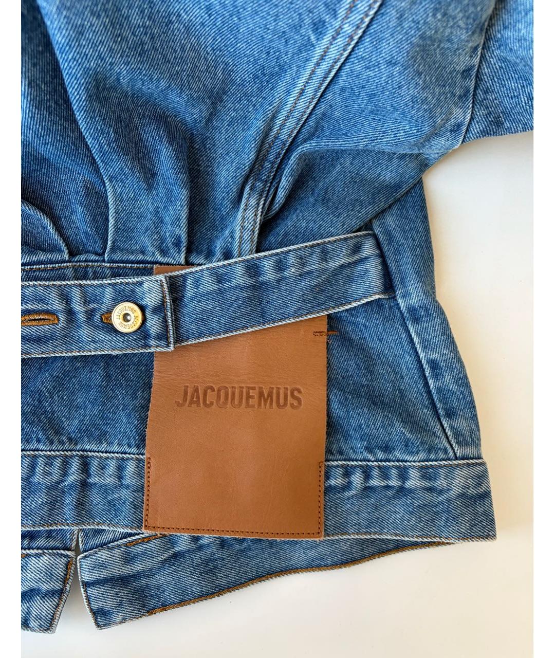 JACQUEMUS Голубая хлопковая куртка, фото 5