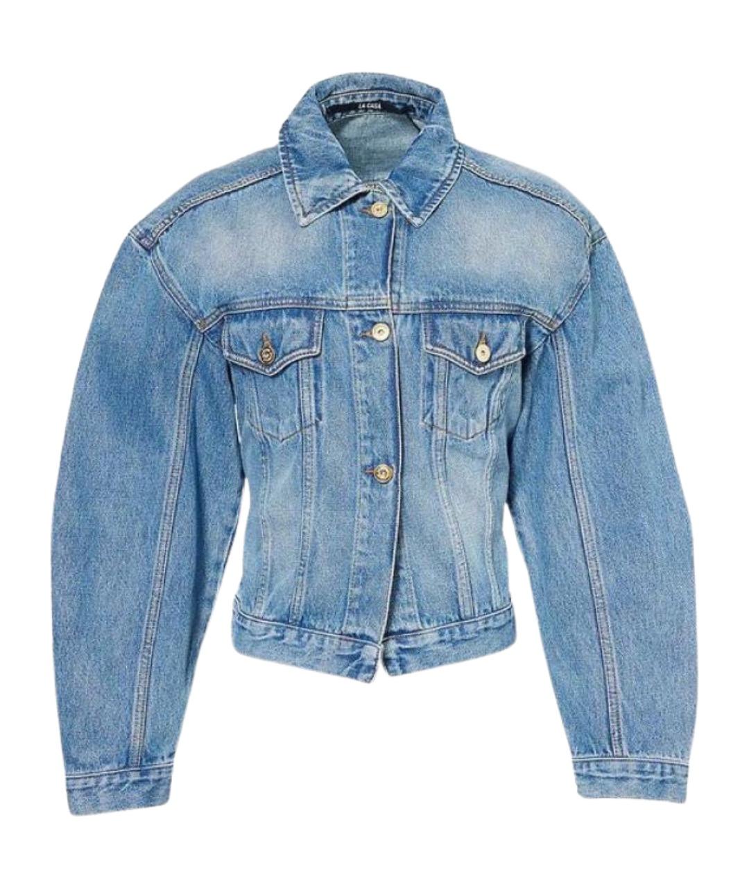 JACQUEMUS Голубая хлопковая куртка, фото 1