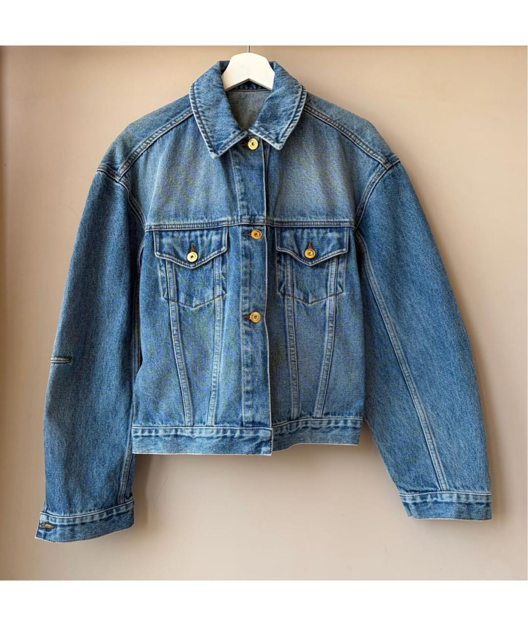 JACQUEMUS Голубая хлопковая куртка, фото 2