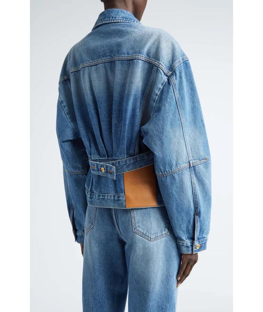 JACQUEMUS Голубая хлопковая куртка, фото 8