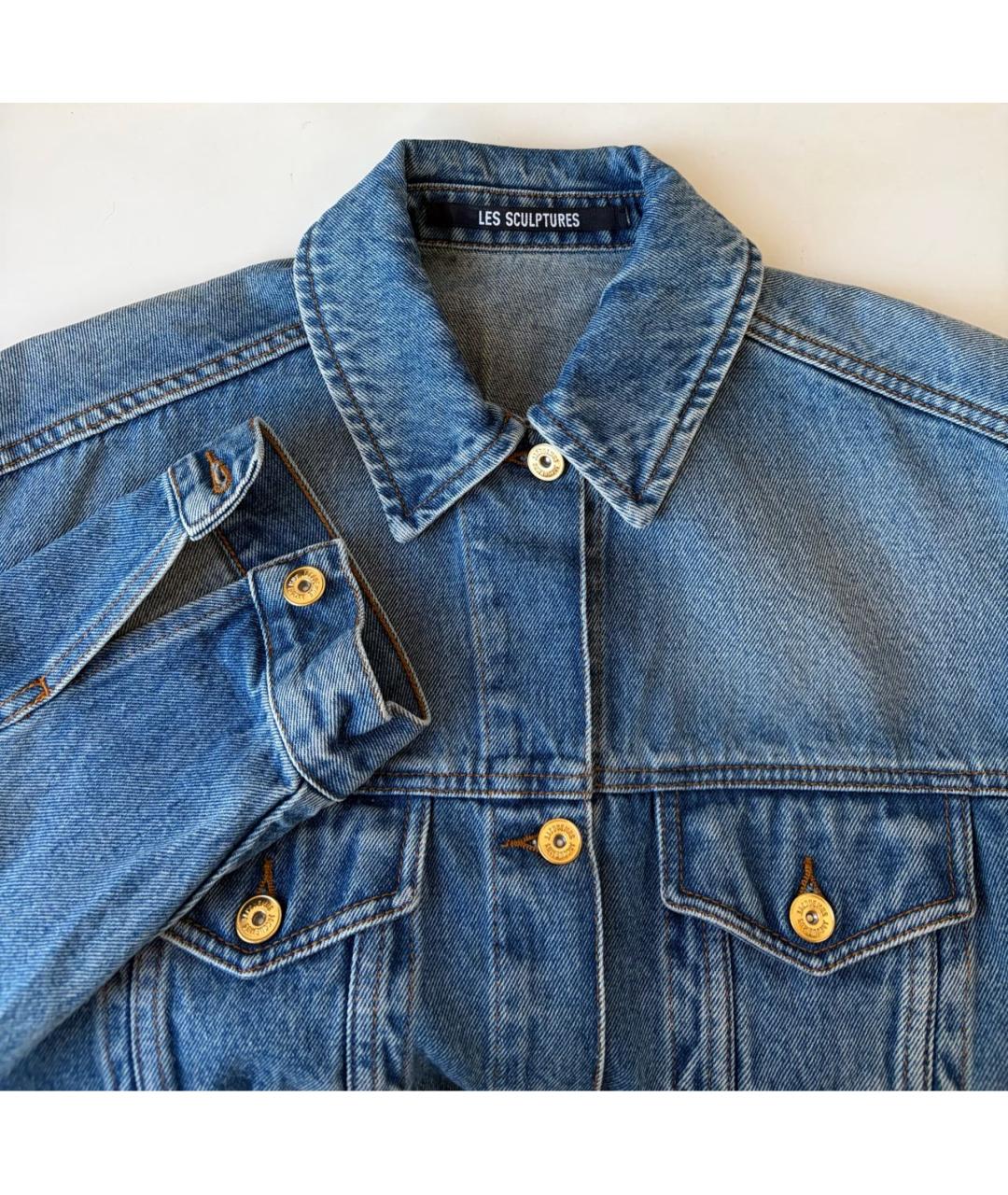 JACQUEMUS Голубая хлопковая куртка, фото 4