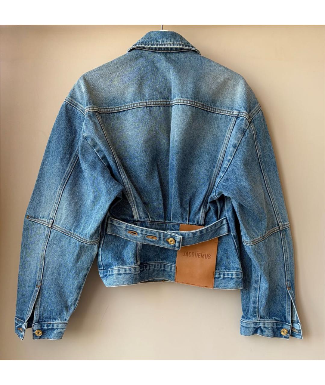 JACQUEMUS Голубая хлопковая куртка, фото 3