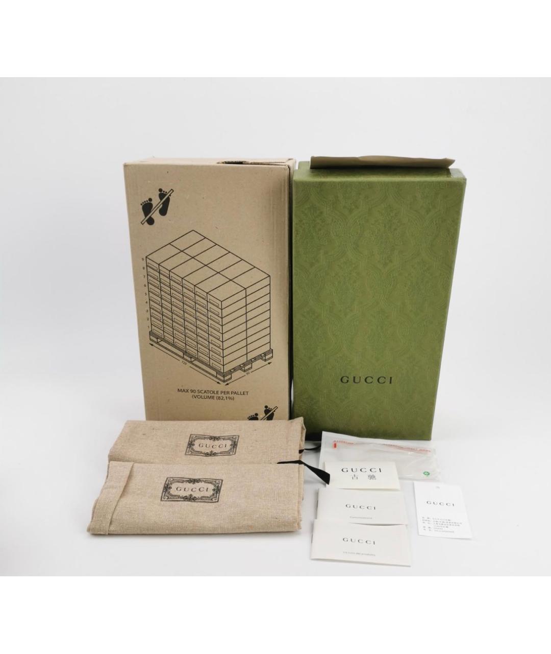 GUCCI Черные кожаные мюли, фото 8