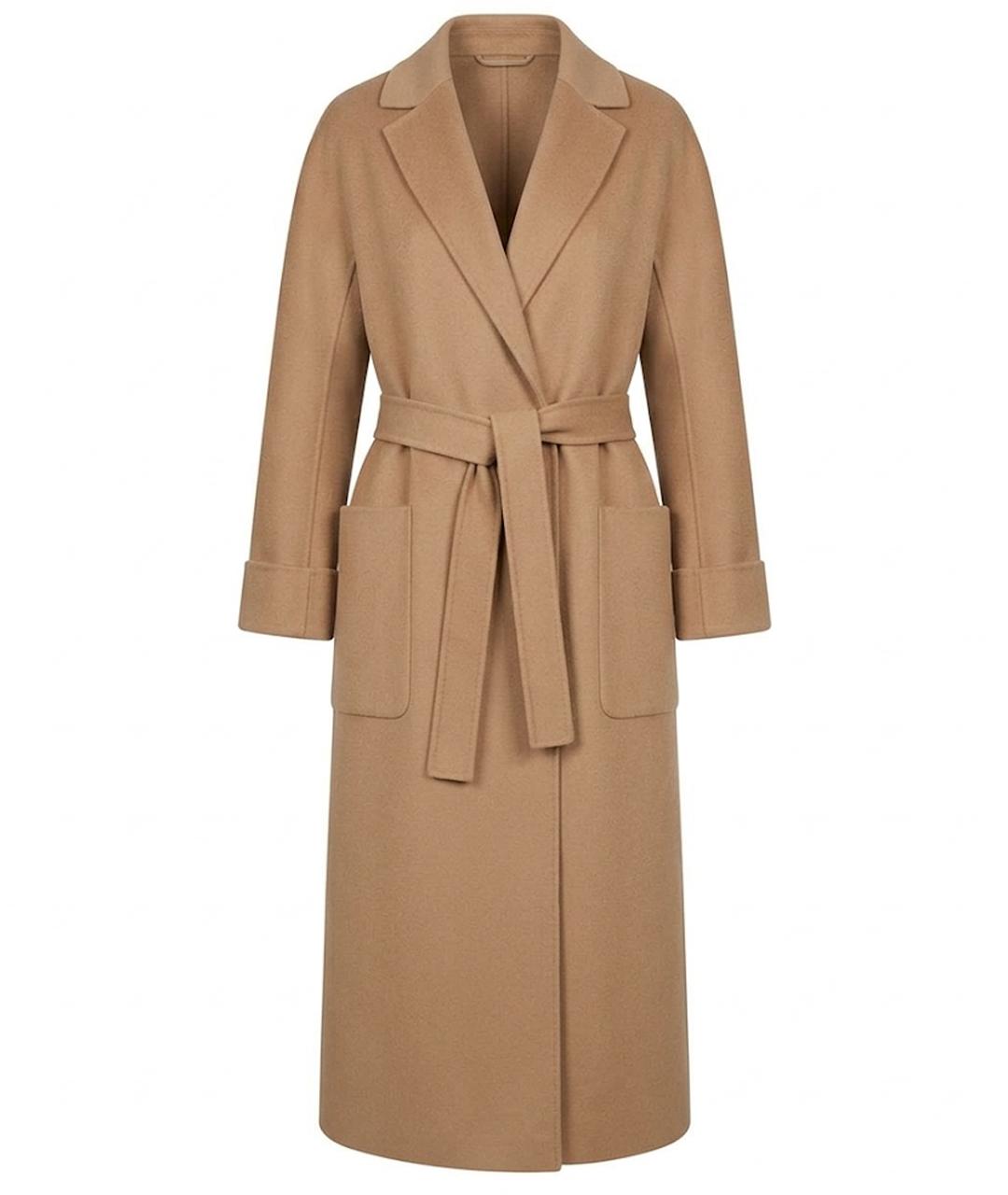 MAX MARA Бежевое шерстяное пальто, фото 1