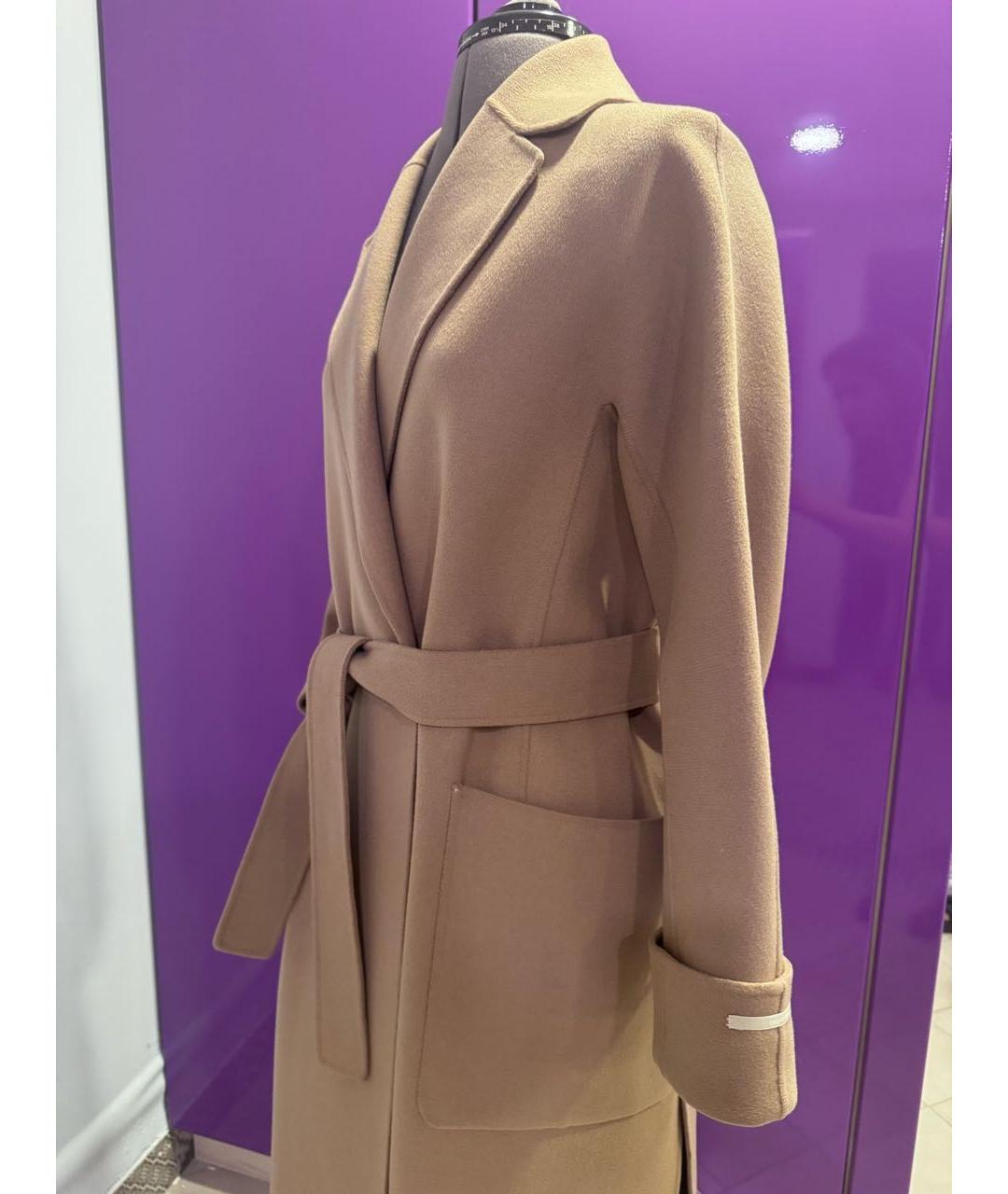 MAX MARA Бежевое шерстяное пальто, фото 4