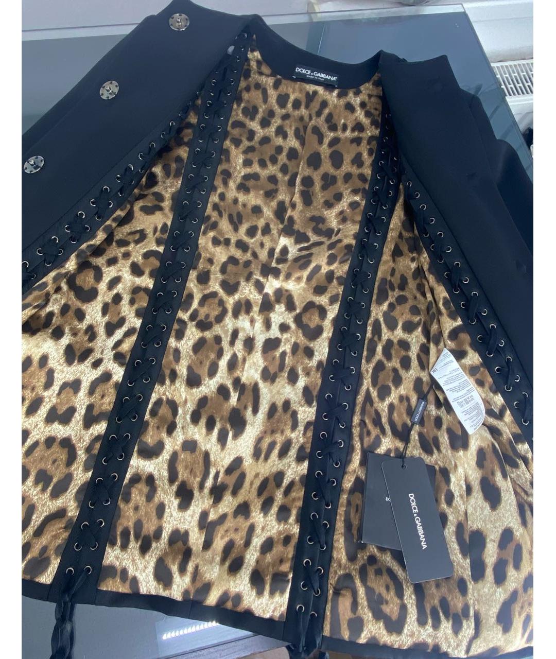 DOLCE&GABBANA Черный шерстяной жакет/пиджак, фото 3