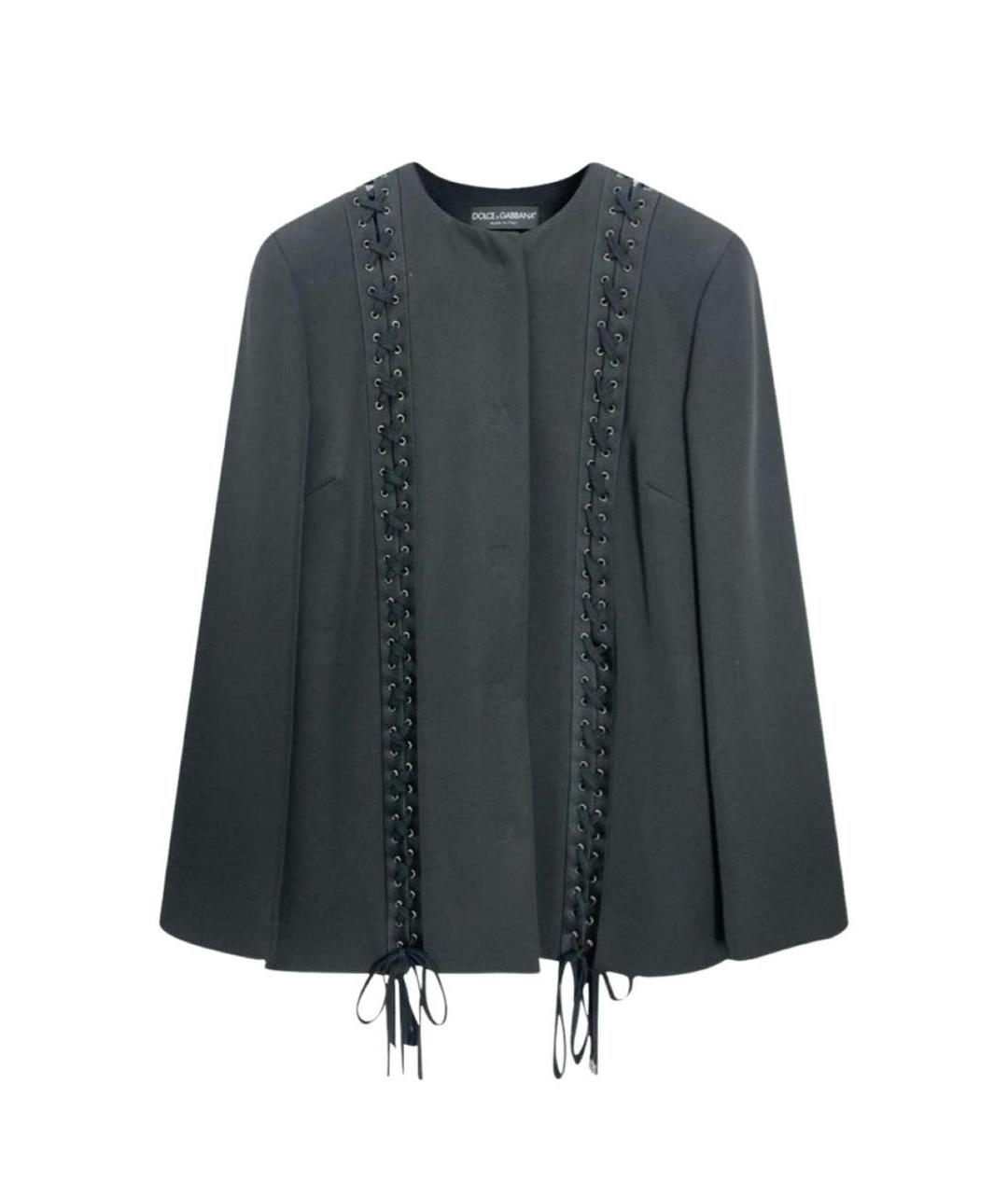 DOLCE&GABBANA Черный шерстяной жакет/пиджак, фото 8