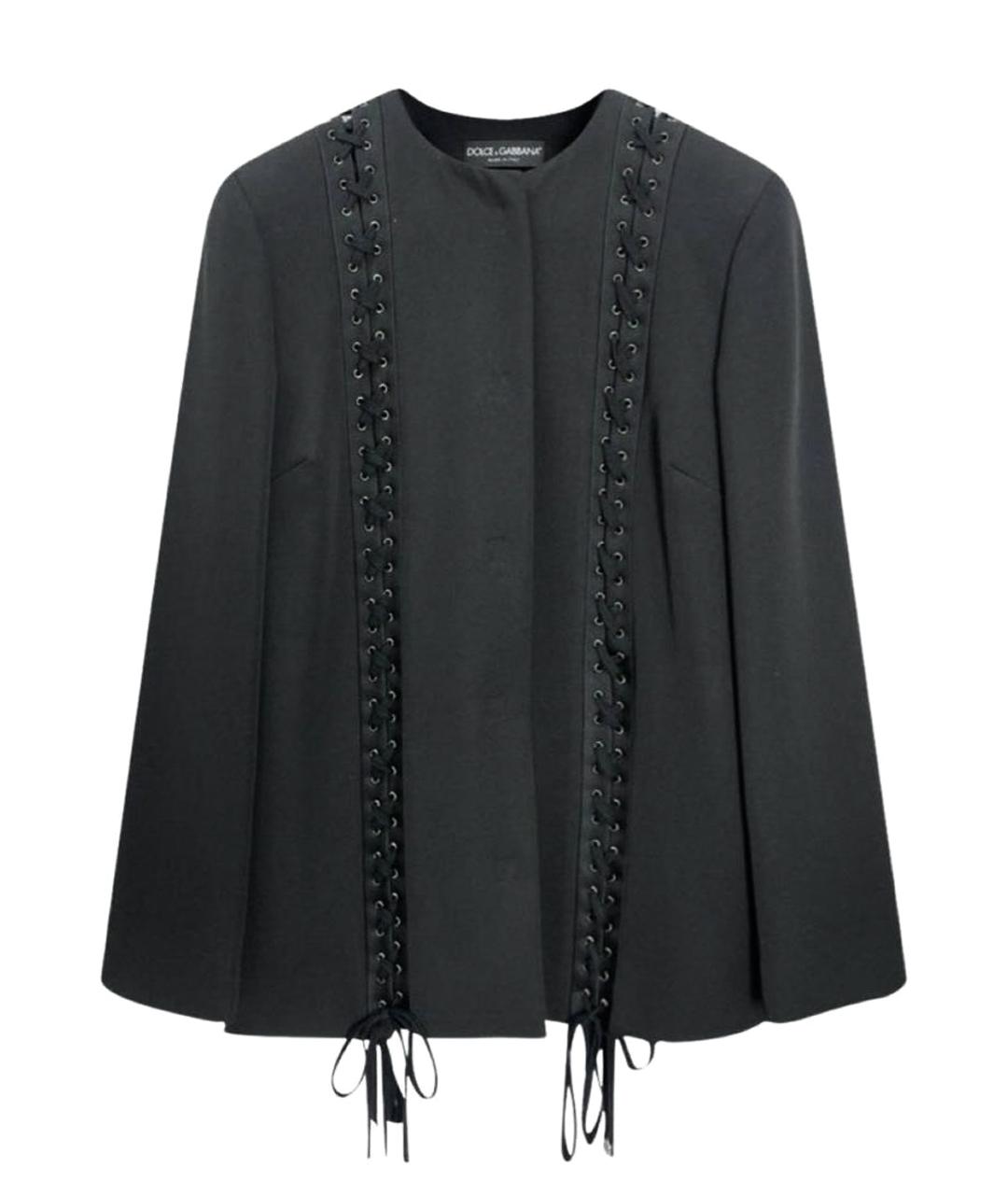 DOLCE&GABBANA Черный шерстяной жакет/пиджак, фото 1