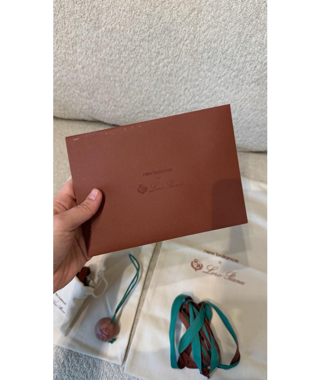 LORO PIANA Бежевые низкие кроссовки / кеды, фото 4