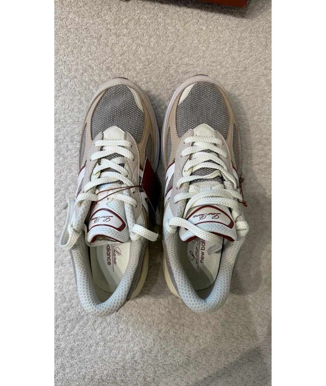 LORO PIANA Бежевые низкие кроссовки / кеды, фото 3