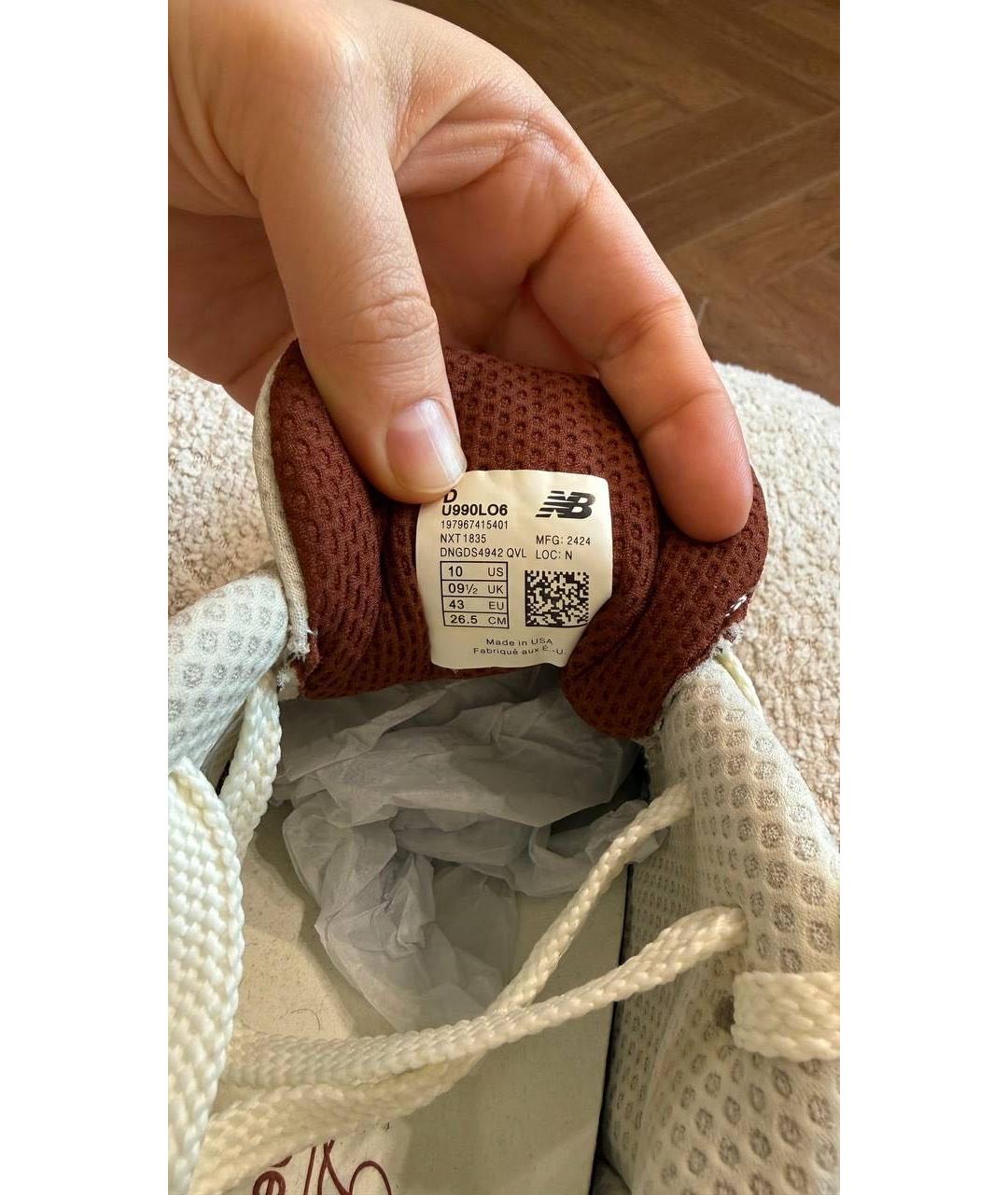 LORO PIANA Бежевые низкие кроссовки / кеды, фото 5