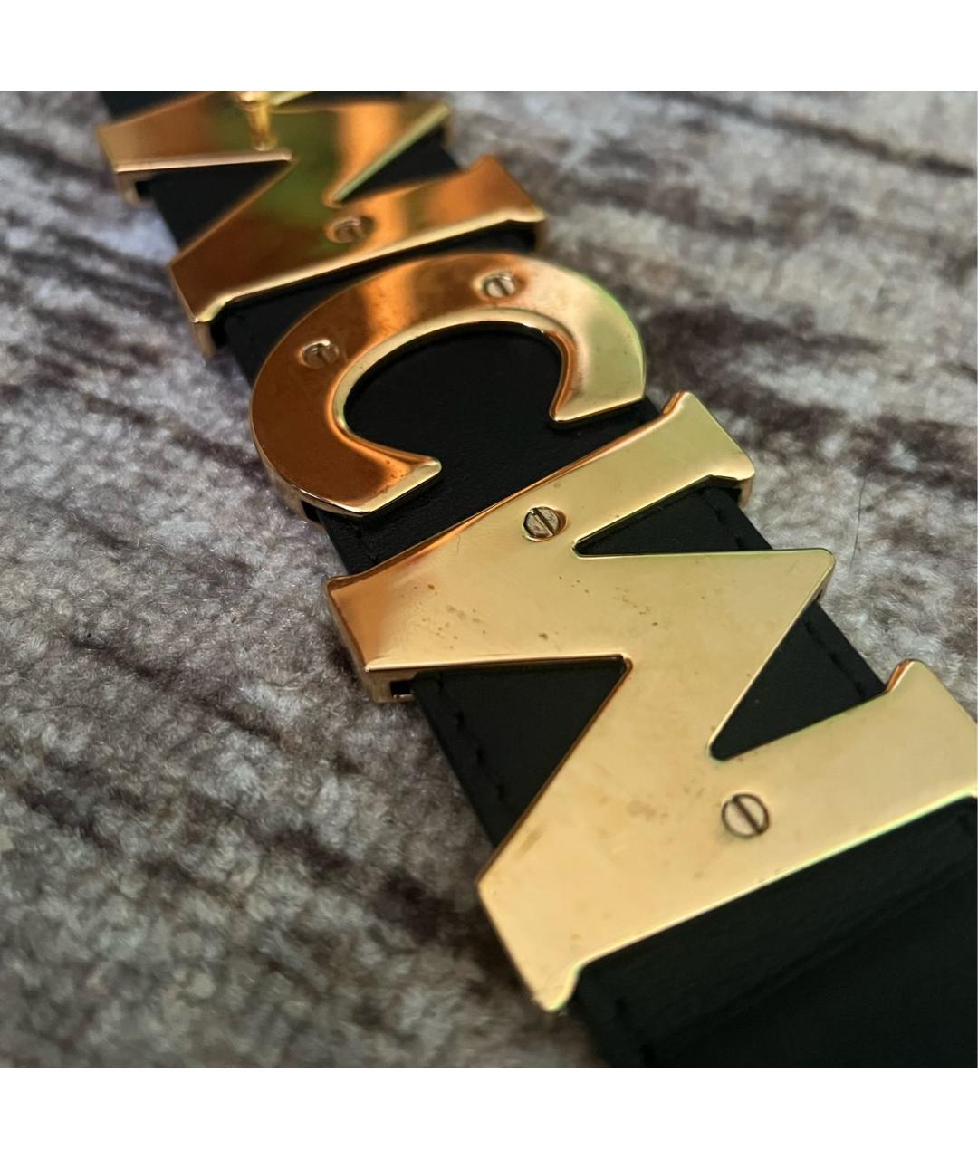 MCM Оранжевый кожаный ремень, фото 7