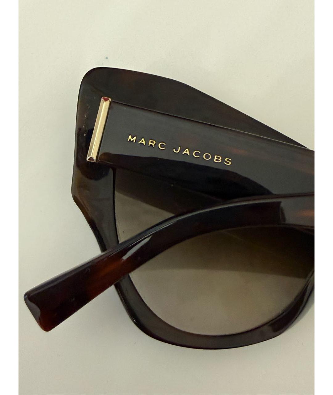 MARC JACOBS Коричневые пластиковые солнцезащитные очки, фото 3