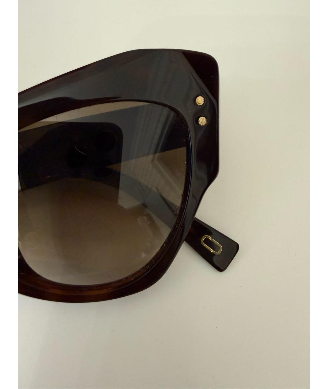 MARC JACOBS Коричневые пластиковые солнцезащитные очки, фото 4