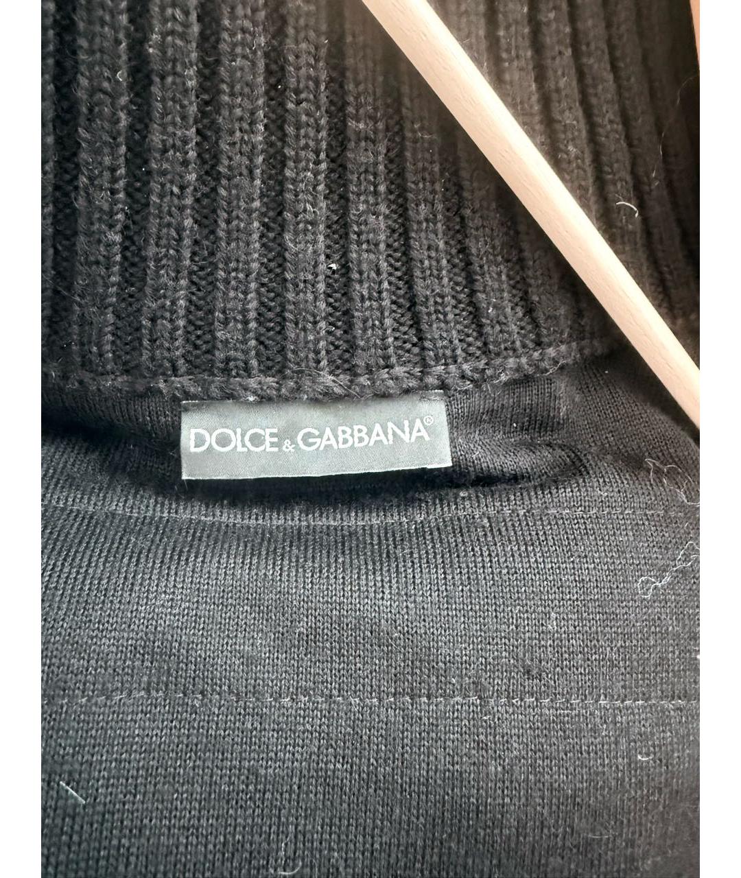 DOLCE&GABBANA Черная шерстяная шуба, фото 3