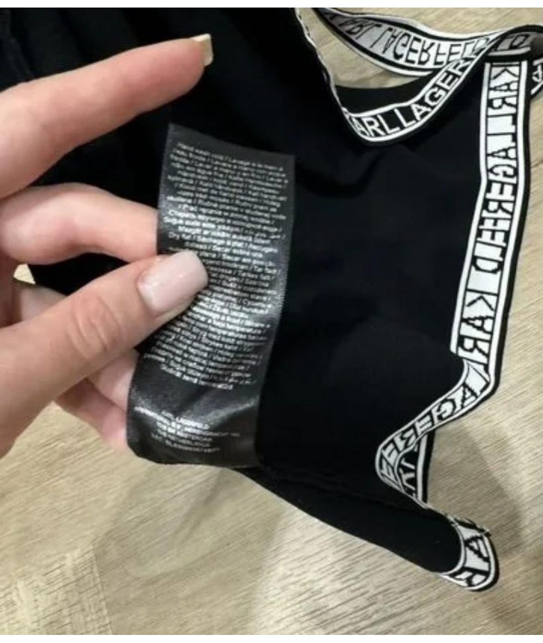 KARL LAGERFELD Черное повседневное платье, фото 5