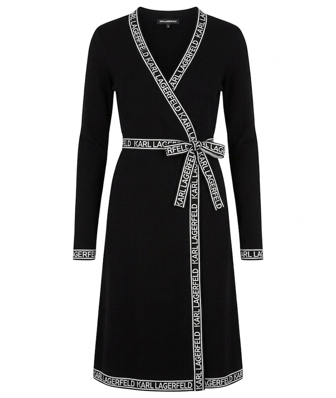KARL LAGERFELD Черное повседневное платье, фото 1