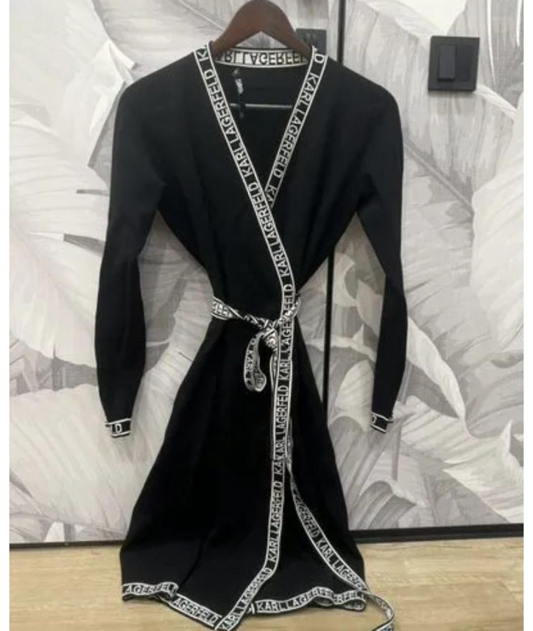 KARL LAGERFELD Черное повседневное платье, фото 2