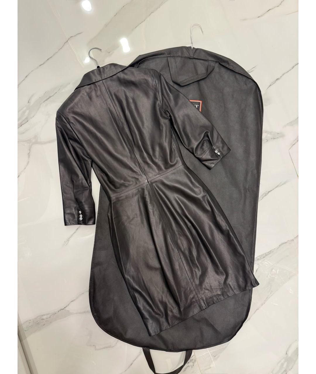 AZZARO Черное кожаное платье, фото 6