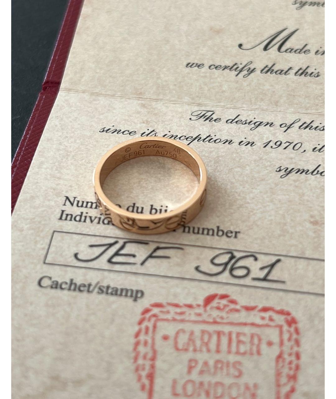 CARTIER Золотое кольцо из розового золота, фото 5