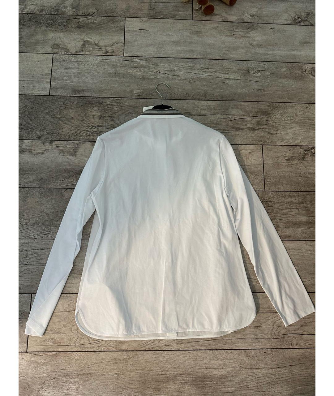 PESERICO Белая хлопковая рубашка, фото 3