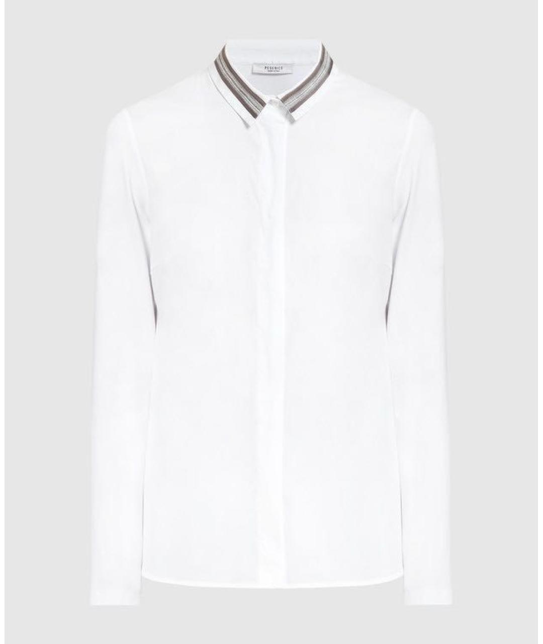 PESERICO Белая хлопковая рубашка, фото 6