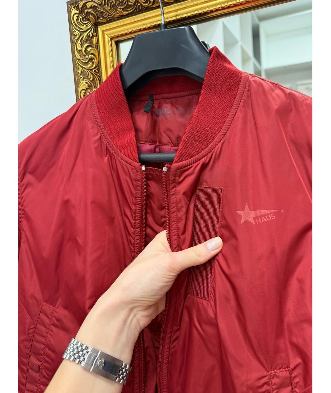 GOLDEN GOOSE DELUXE BRAND Бордовая куртка, фото 5