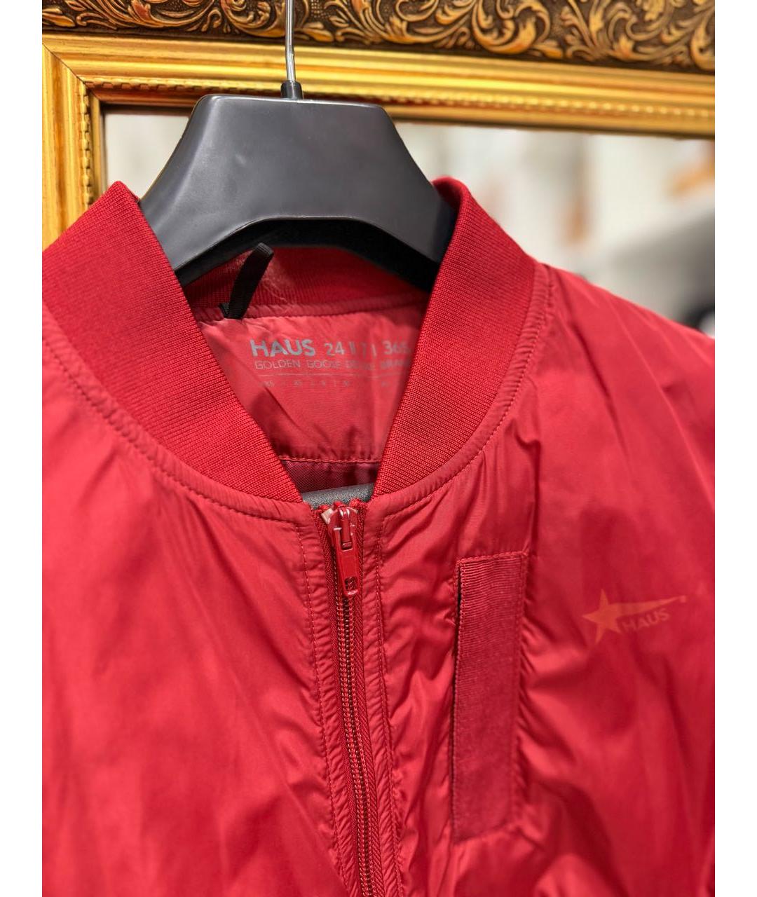 GOLDEN GOOSE DELUXE BRAND Бордовая куртка, фото 7