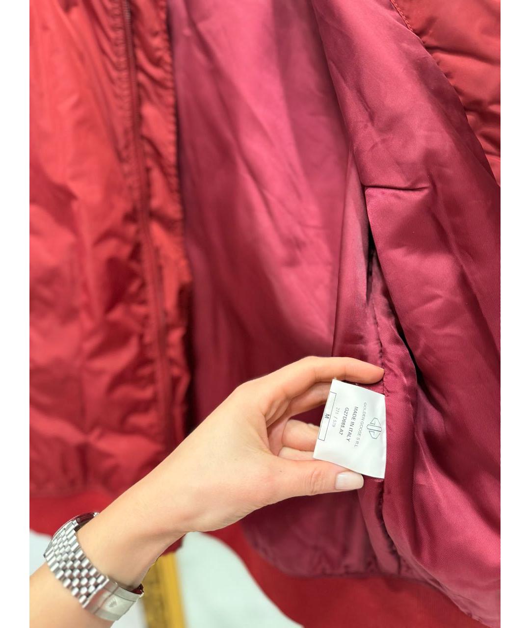 GOLDEN GOOSE DELUXE BRAND Бордовая куртка, фото 8