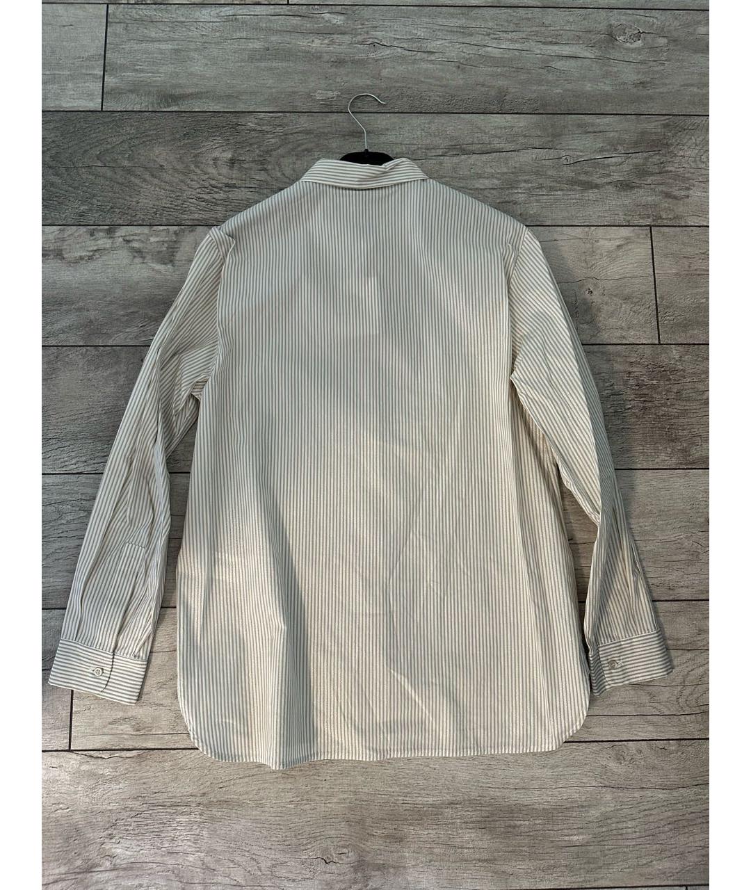 PESERICO Бежевая хлопковая рубашка, фото 3