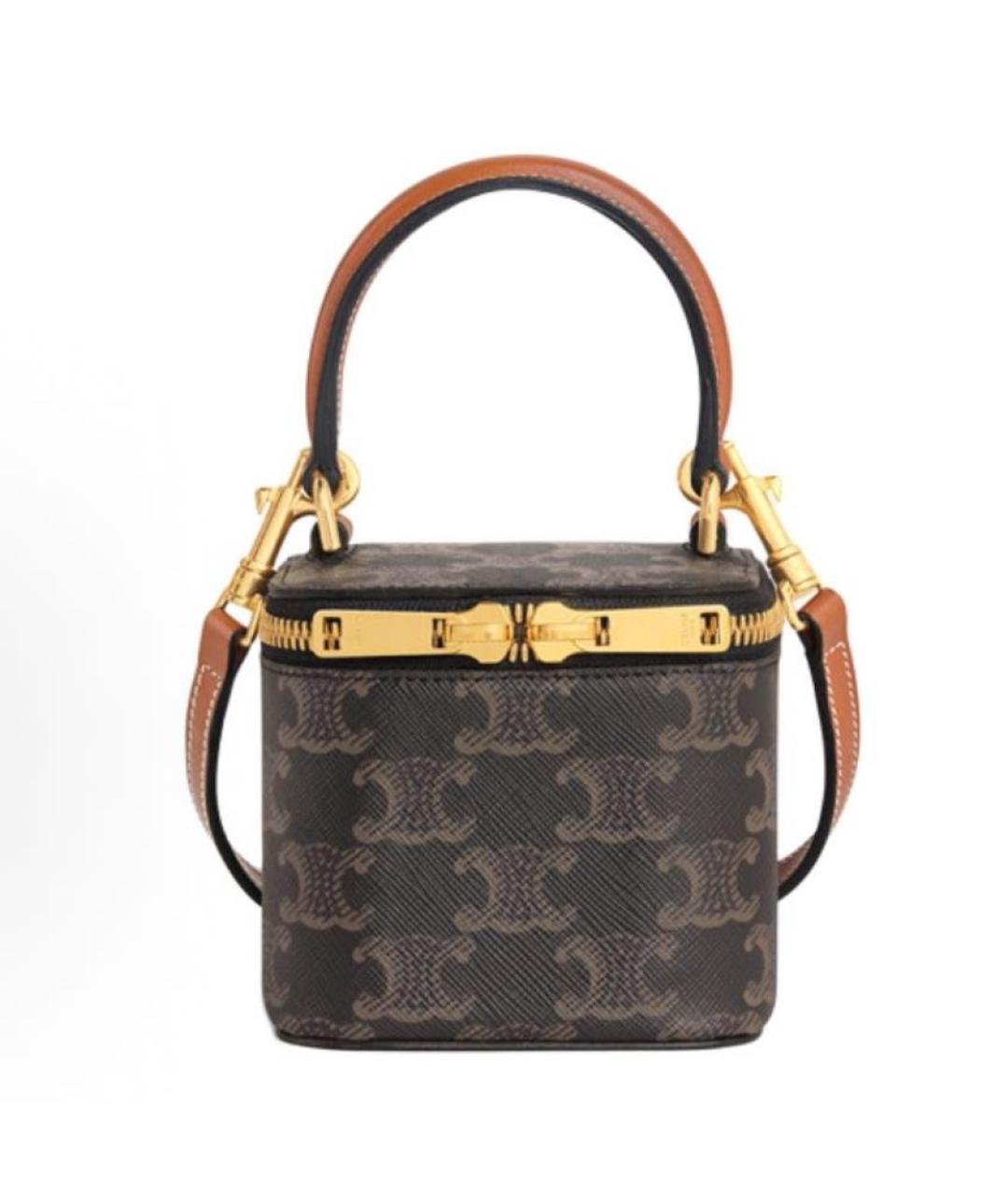 CELINE Коричневая сумка через плечо, фото 5