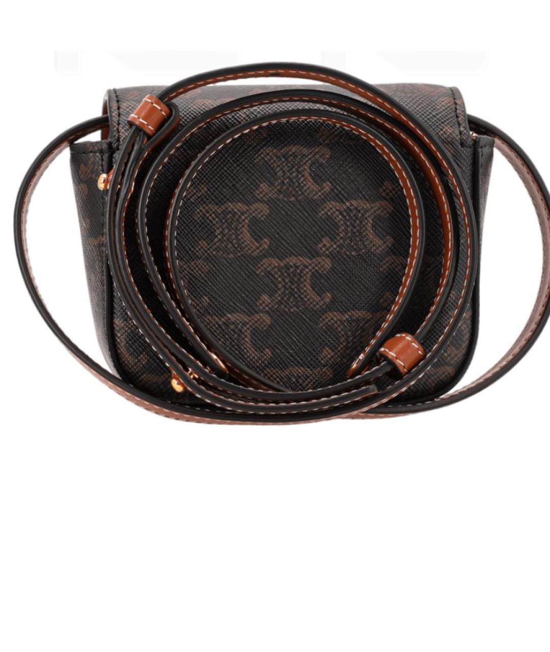 CELINE Коричневая сумка через плечо, фото 2