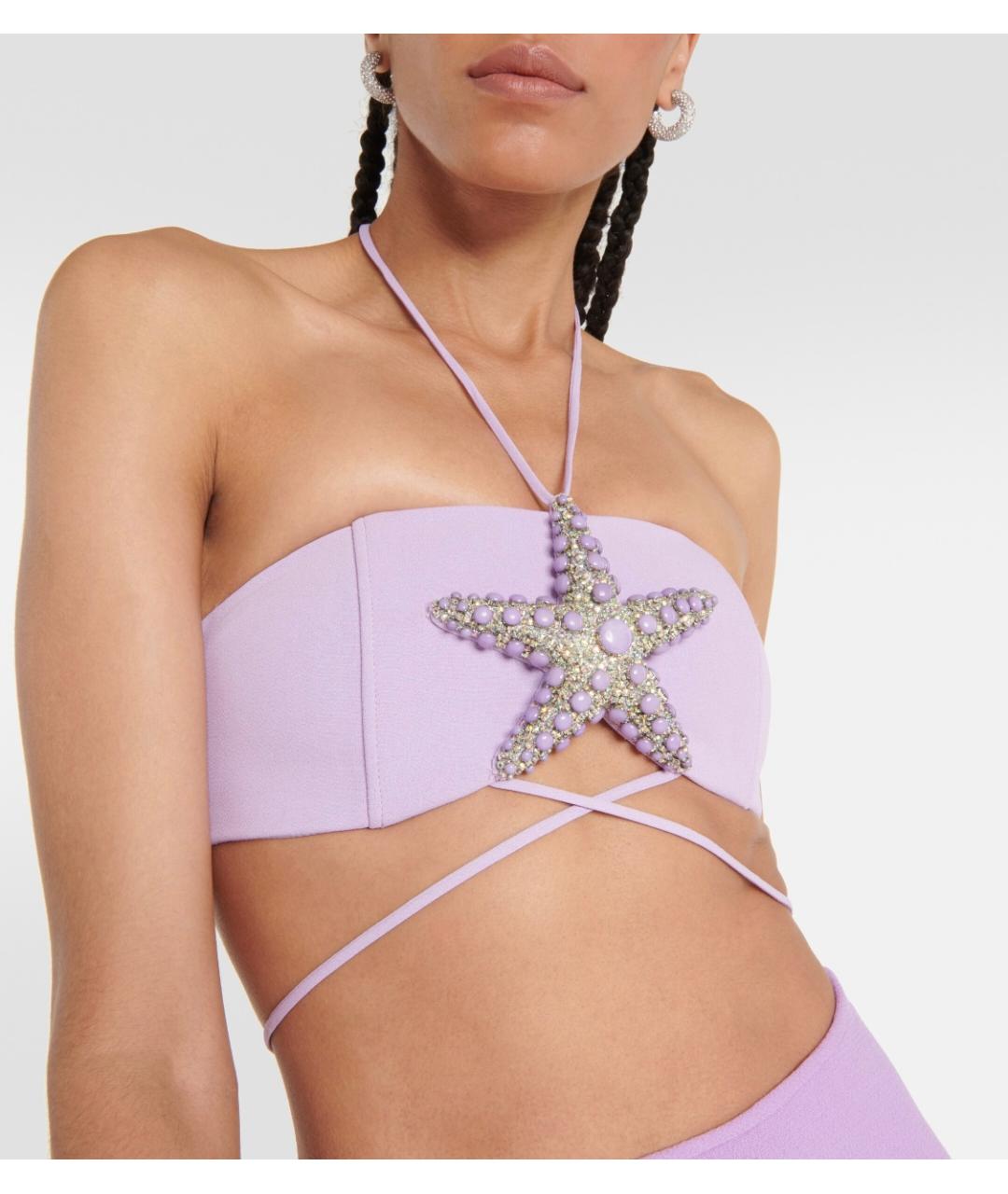 DAVID KOMA Фиолетовая вискозная майка, фото 2