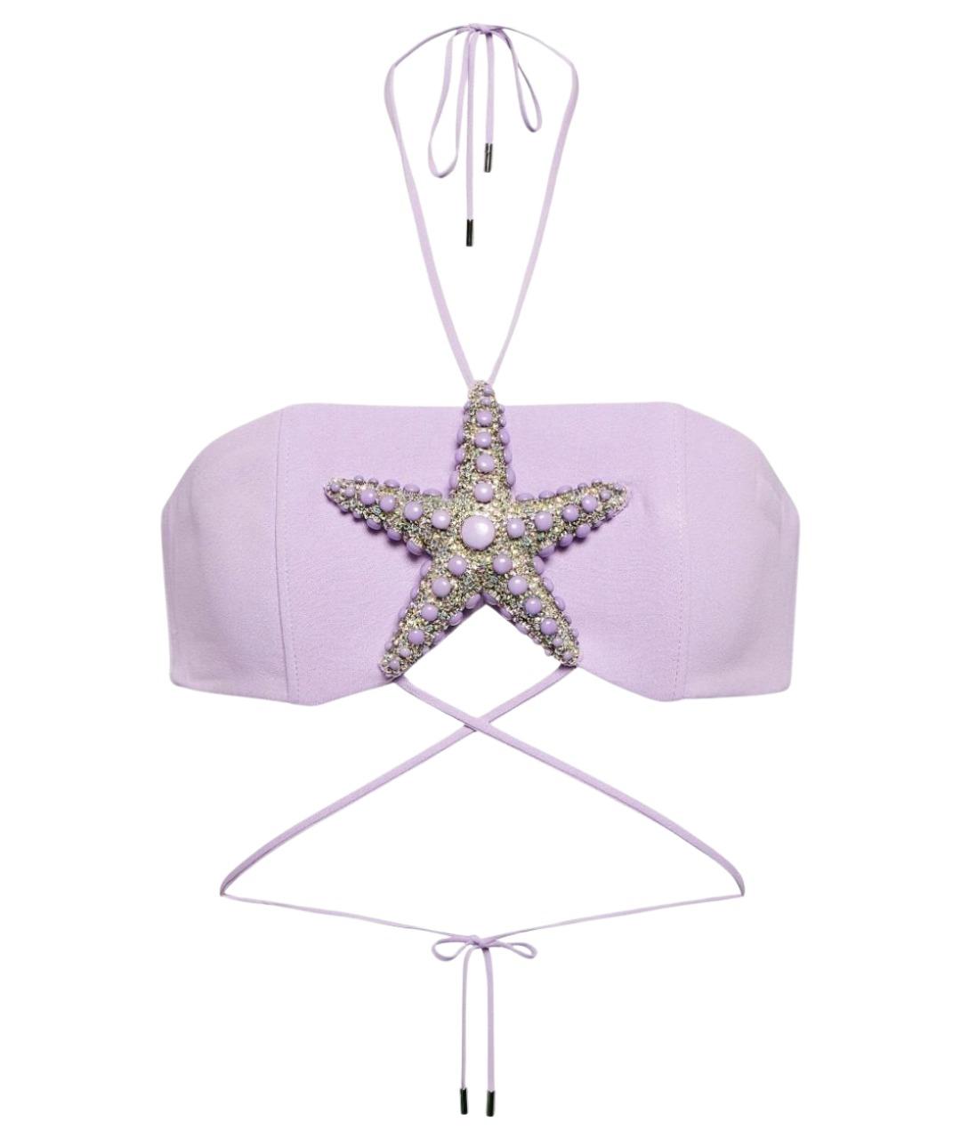 DAVID KOMA Фиолетовая вискозная майка, фото 1