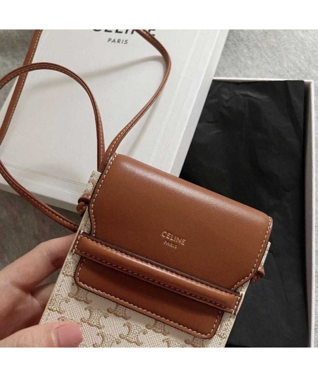 CELINE Бежевая сумка через плечо, фото 3