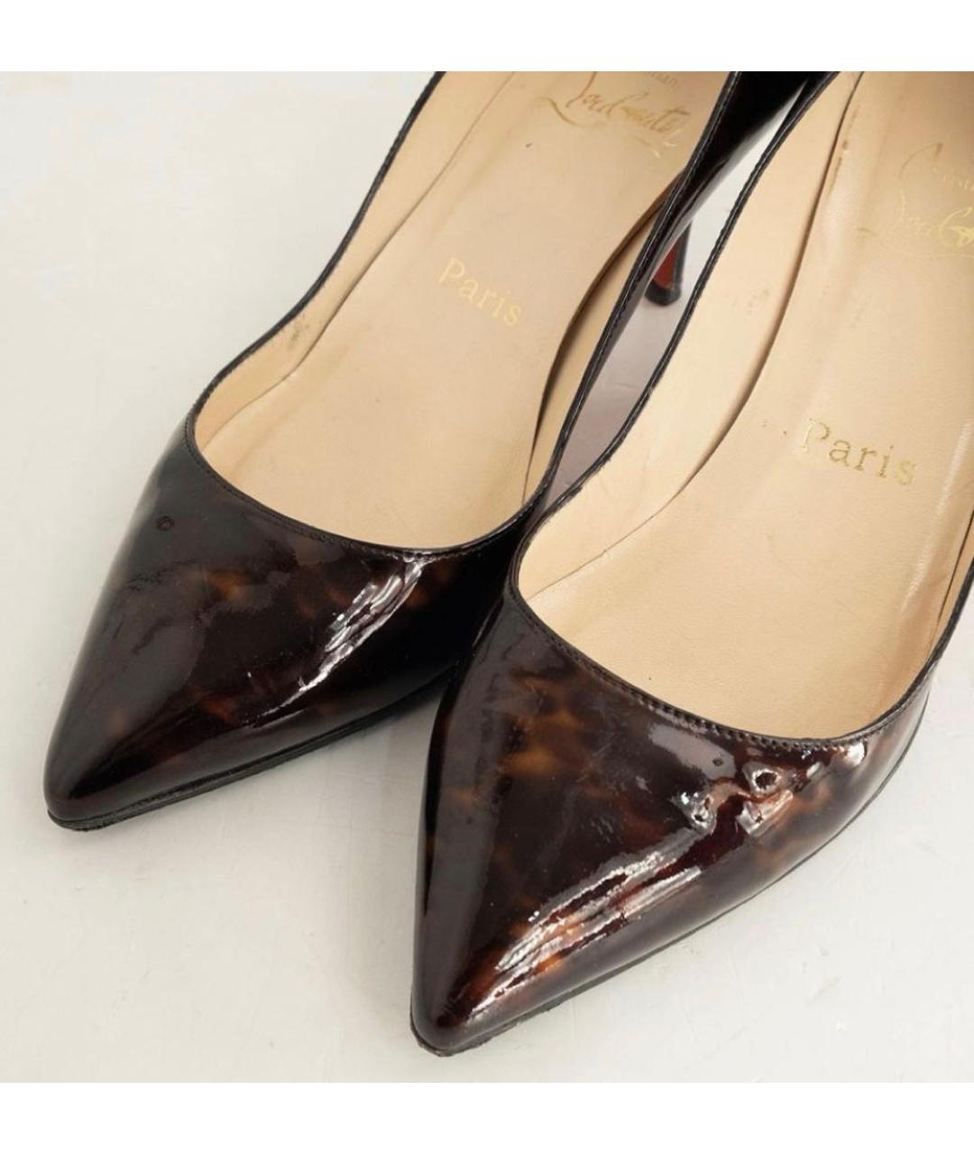 CHRISTIAN LOUBOUTIN Коричневые туфли, фото 5
