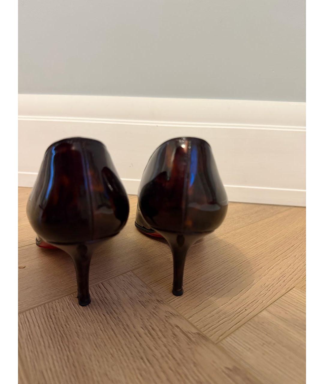 CHRISTIAN LOUBOUTIN Коричневые туфли, фото 4