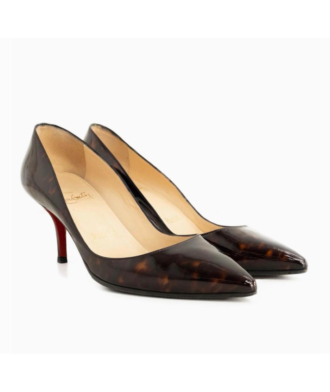 CHRISTIAN LOUBOUTIN Коричневые туфли, фото 6