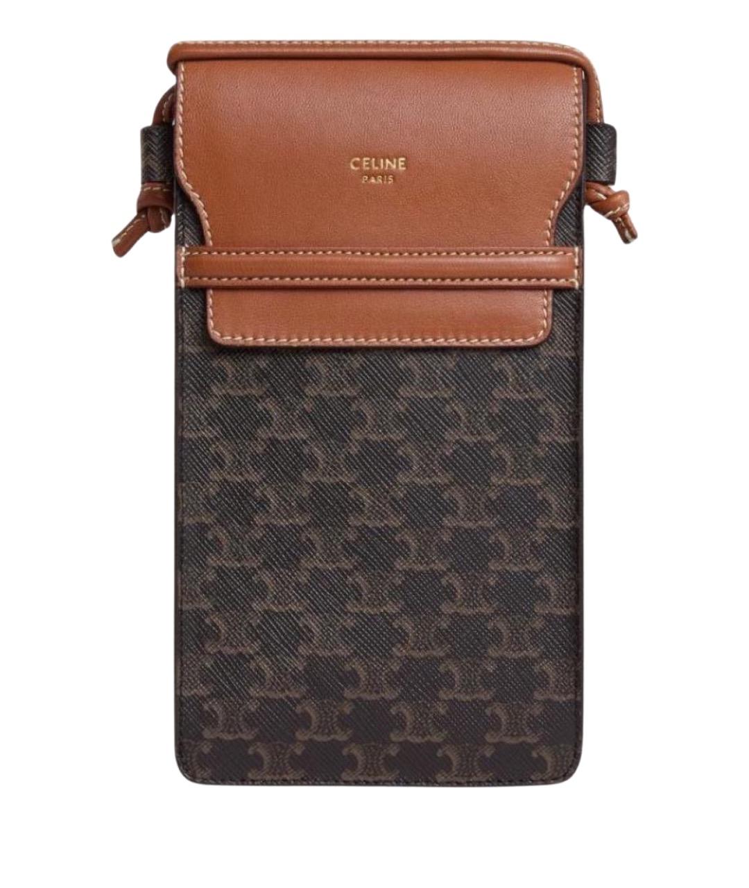 CELINE Коричневая сумка через плечо, фото 1