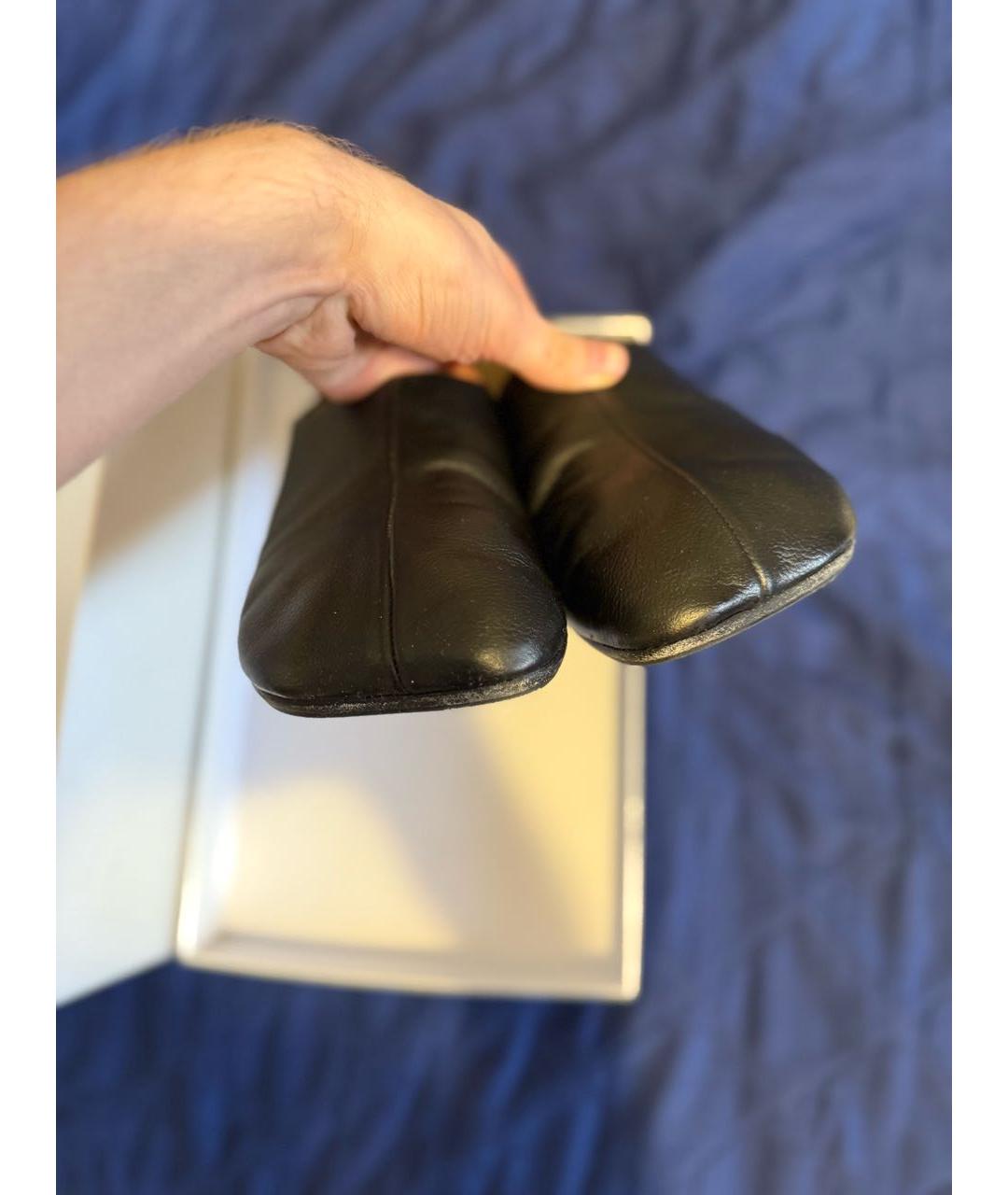 MM6 MAISON MARGIELA Черные кожаные лоферы, фото 2