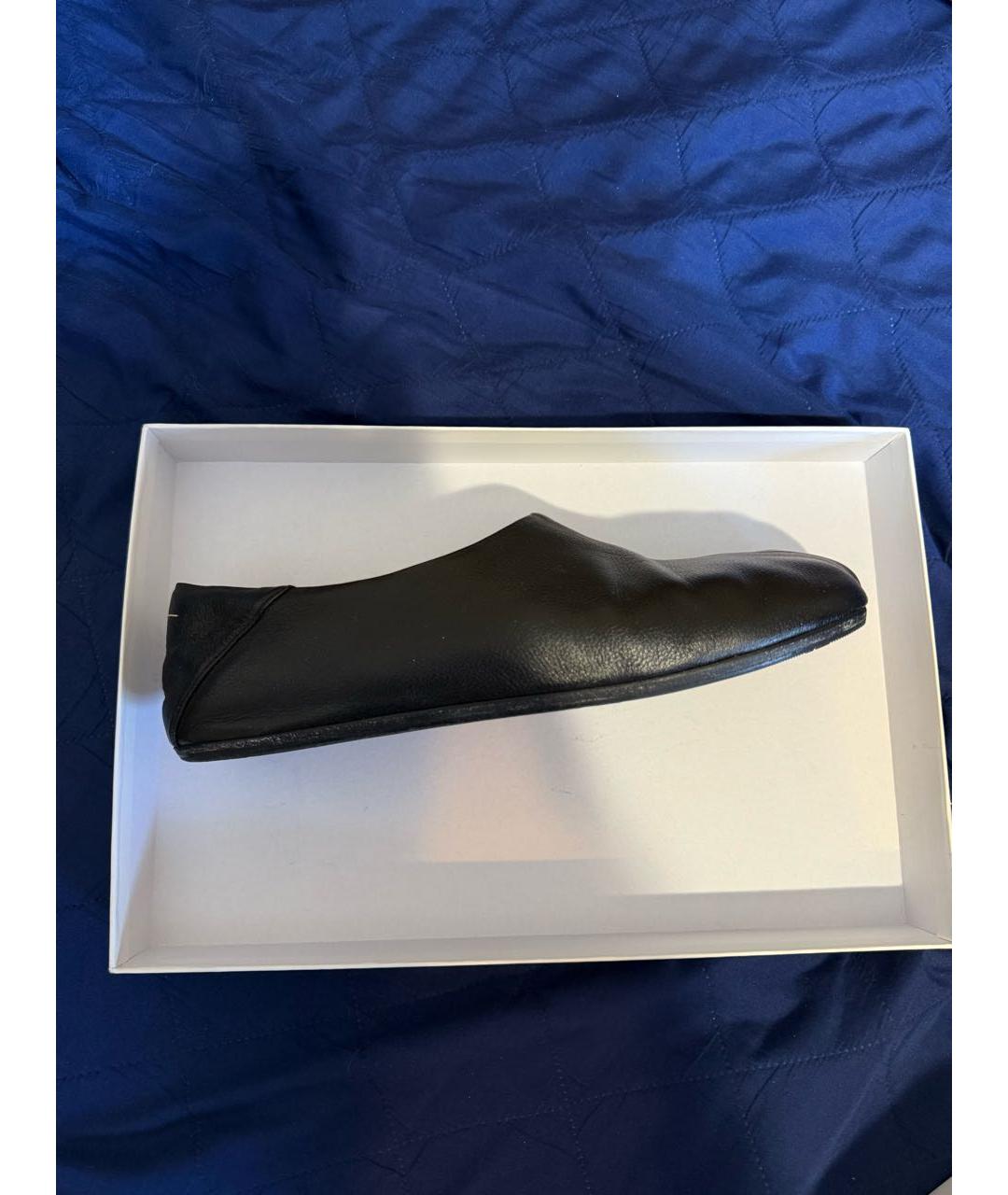 MM6 MAISON MARGIELA Черные кожаные лоферы, фото 5