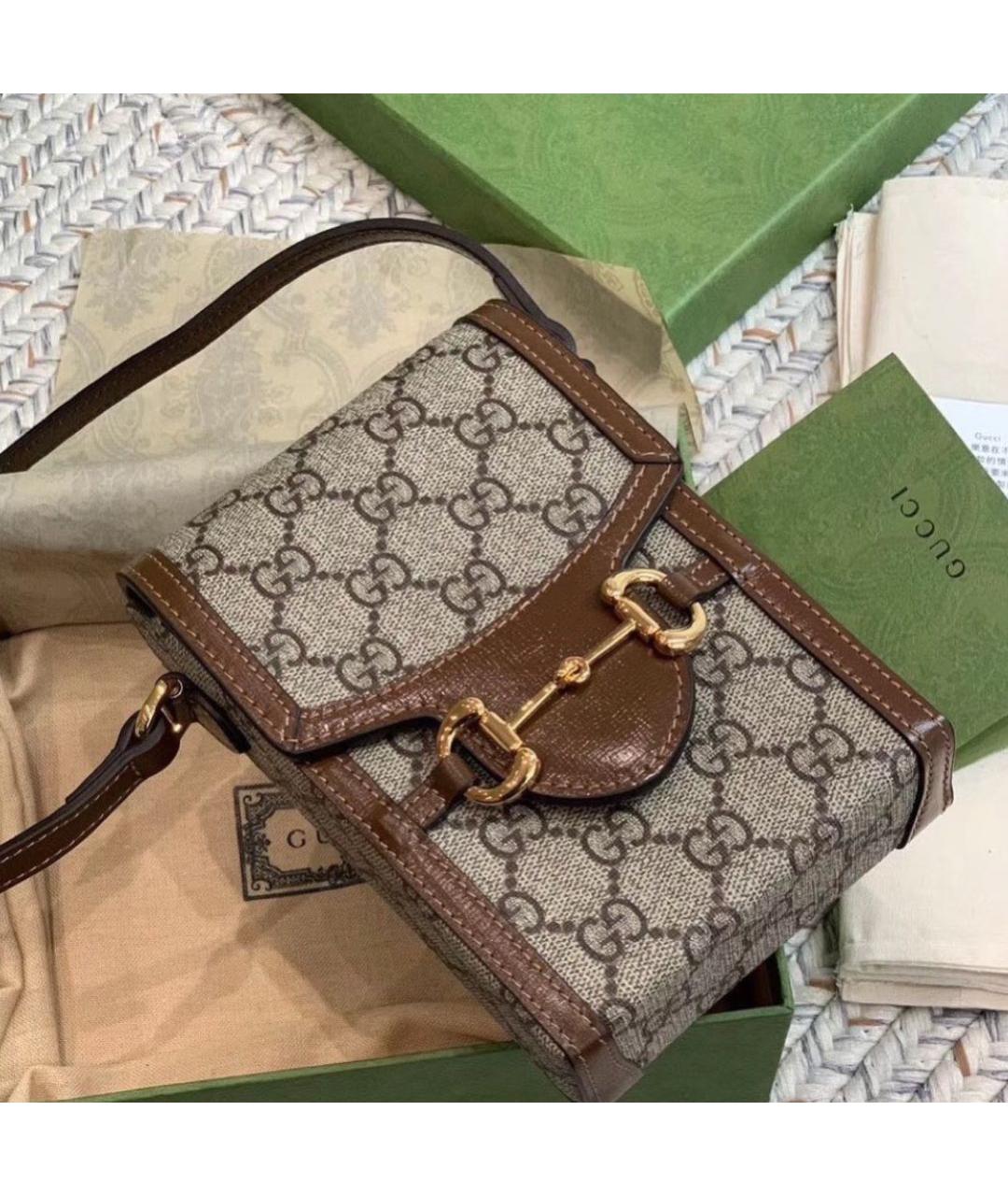 GUCCI Коричневая сумка через плечо, фото 3