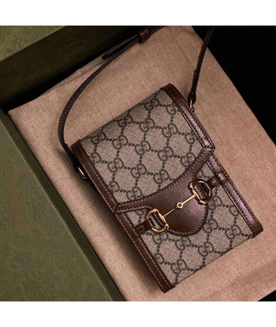 GUCCI Коричневая сумка через плечо, фото 5