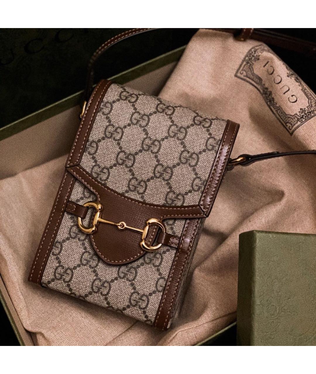 GUCCI Коричневая сумка через плечо, фото 6